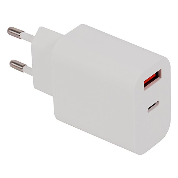 Patona Premium PD18W Adapter 5V/3.0A 9V/2.0A 12V/1.5A A 1xUSB-C 1xUSB-A PD3.0 QC3.0 white 