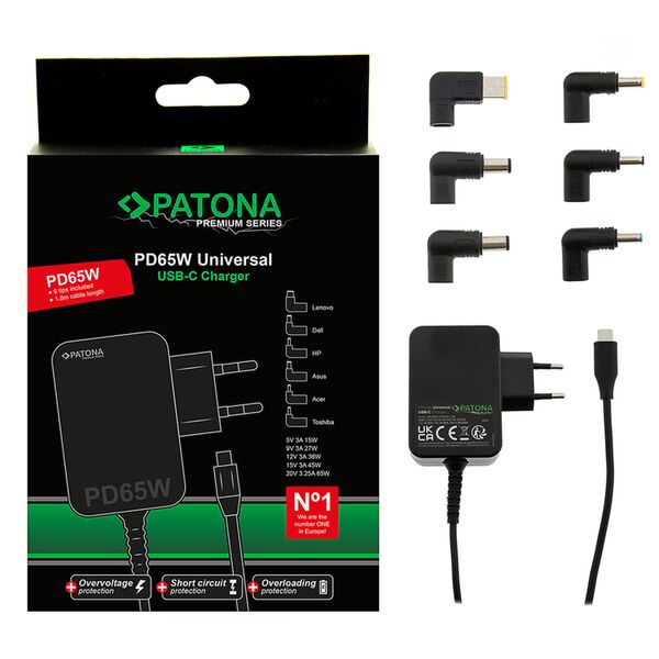 Patona Premium PD65W Netzteil für Asus Lenovo Dell 