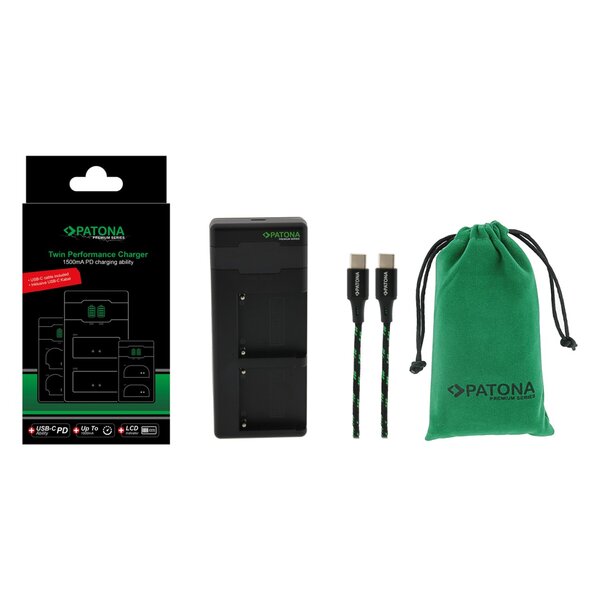Patona Premium Twin Performance PD Ladegerät für Sony  F550