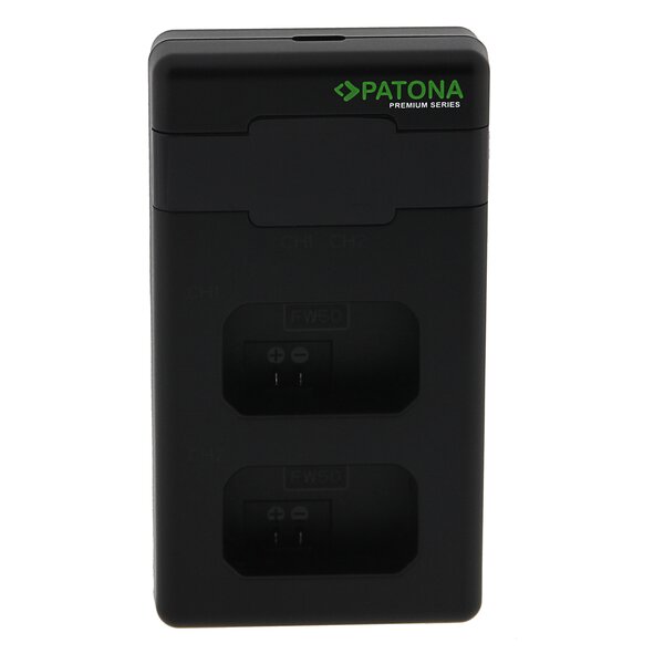 Patona Premium Twin Performance PD Ladegerät für Sony  NP-FW50