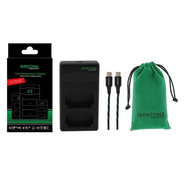 Patona Premium Twin Performance PD Ladegerät für Sony  NP-FZ100