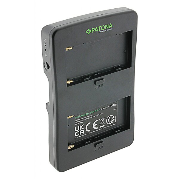 Patona Premium V-Mount Adapter für 2x Sony NP-F batteries to V-Mount connector 