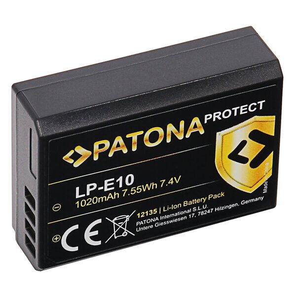 Patona PROTECT Akku für Canon  LP-E10