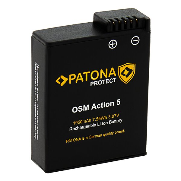 Patona PROTECT Akku für DJI Osmo Action 3 4 und 5,PATONA Protect Series 