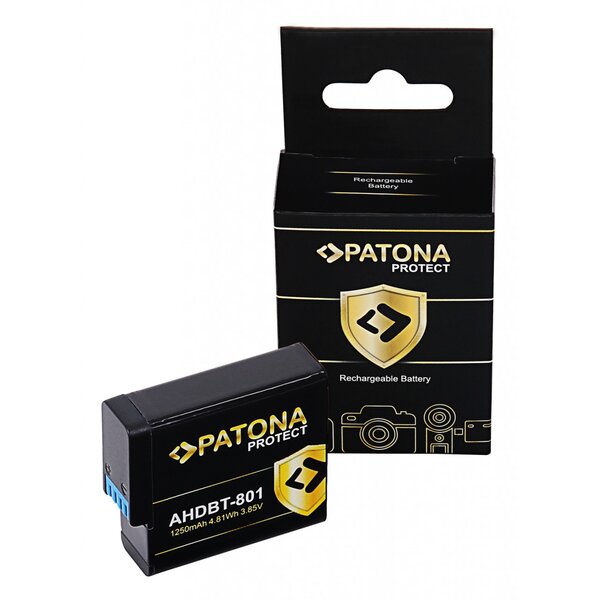 Patona PROTECT Akku für GoPro Hero 5, 6, 7, 8 