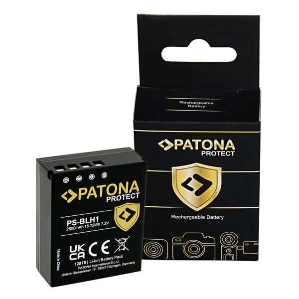 Patona PROTECT Akku für Olympus BLH-1 OM-D EM-1 Mark 2 EM-1 Mark II BLH-1 E-M1X 