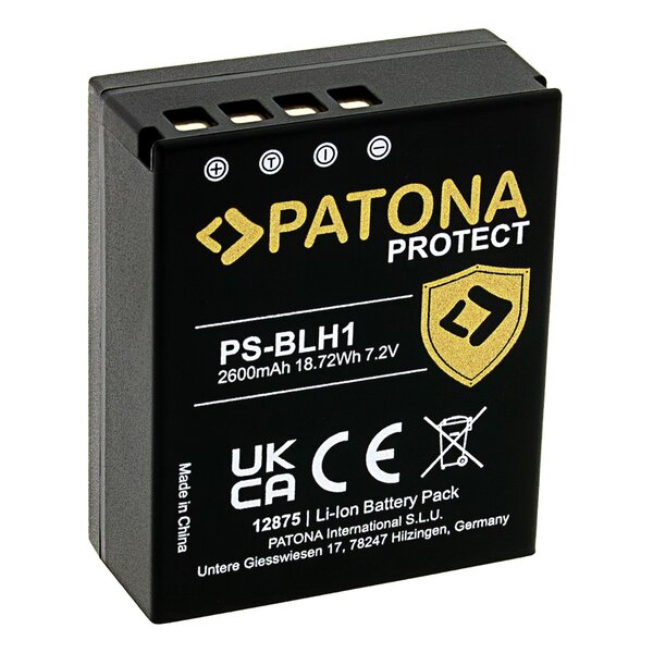 Patona PROTECT Akku für Olympus BLH-1 OM-D EM-1 Mark 2 EM-1 Mark II BLH-1 E-M1X 