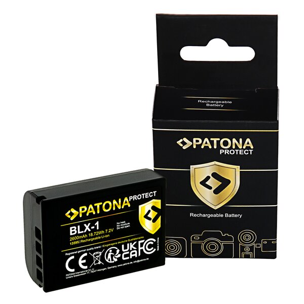 Patona PROTECT Akku für Olympus BLX-1 OM-1 