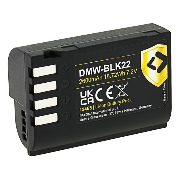 Patona PROTECT Akku für Panasonic  DMW-BLK22