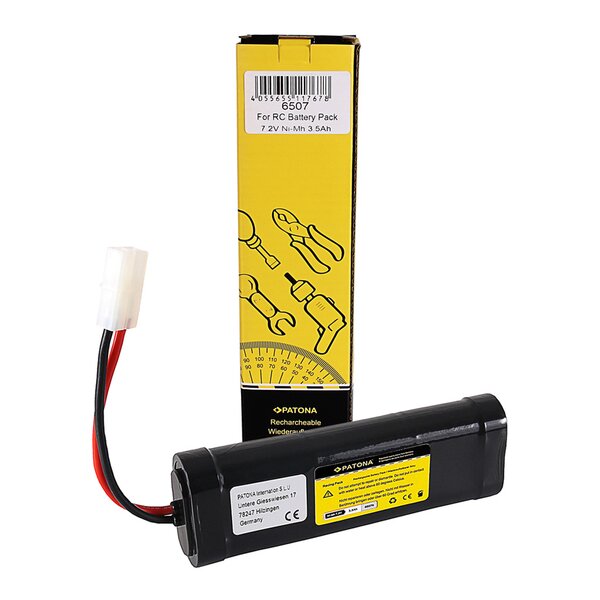 Patona RC Akku 7,2V 3500mAh Tamiya Ni-MH für Tamiya RC Cars 