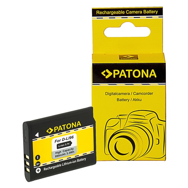 Patona rechargeable Akku für Pentax D-Li96 WG-1000 WG1000 
