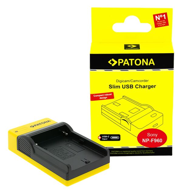 Patona Slim micro-USB Ladegerät für Sony  NP-BX1