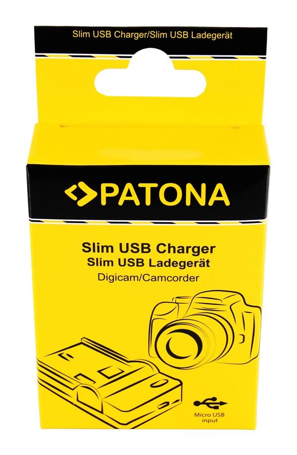Patona Slim micro-USB Ladegerät für Sony  NP-BX1