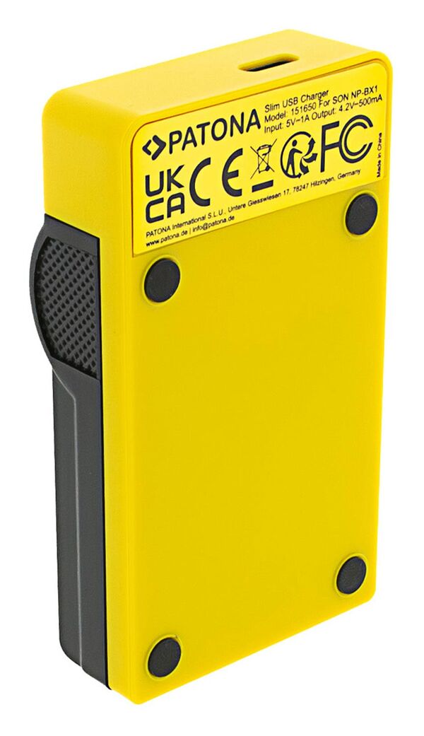 Patona Slim micro-USB Ladegerät für Sony  NP-FM50