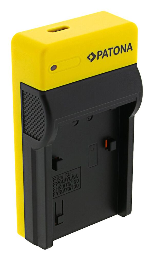Patona Slim micro-USB Ladegerät für Sony  NP-FP50