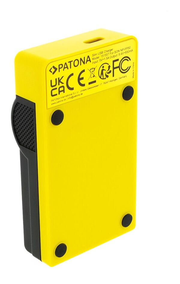 Patona Slim micro-USB Ladegerät für Sony  NP-FP50
