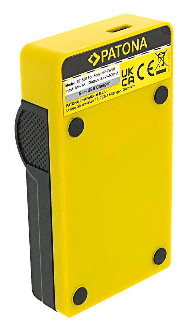 Patona Slim micro-USB Ladegerät für Sony  NP-FW50
