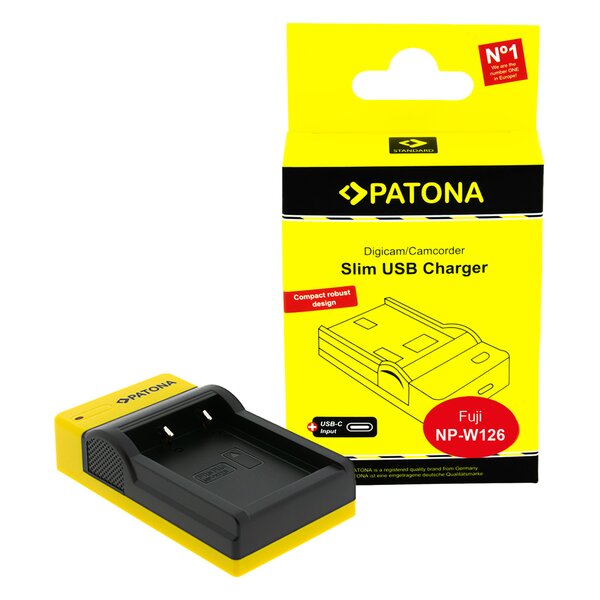 Patona Slim micro-USB Ladegerät für Fuji  NP-W126
