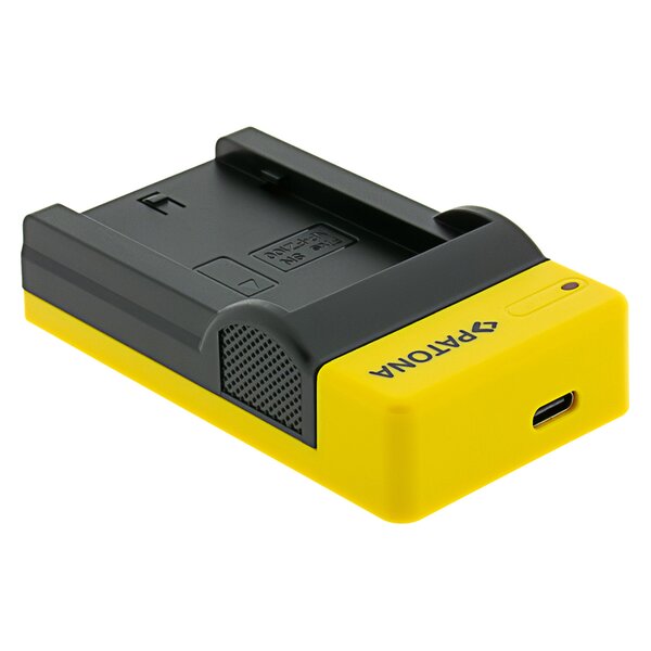 Patona Slim USB Ladegerät with USB-C Input für Sony NP-FZ100 A7 III A7M3 Alpha 7 III A7 R III A7RM3 Alpha 7 R III A9 Alpha 9 FZ100 