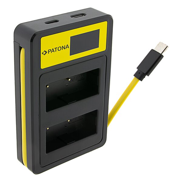 Patona Smart Dual LCD USB Ladegerät für Fuji NP-W126 