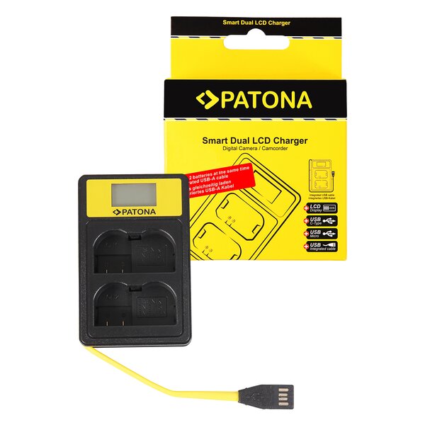 Patona SmartDual LCD USB Ladegerät für Nikon  EN-EL15