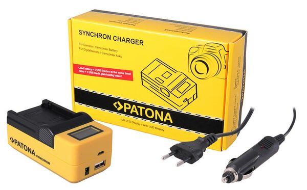Patona Synchron USB Ladegerät für Canon  LP-E8