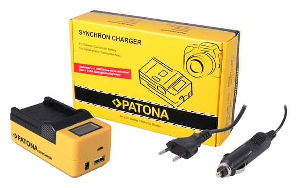 Patona Synchron USB Ladegerät für Canon  NB-4L