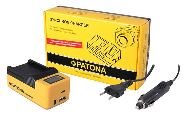 Patona Synchron USB Ladegerät für Canon  NB10L