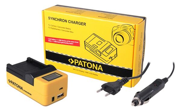 Patona Synchron USB Ladegerät für Canon  NB12L