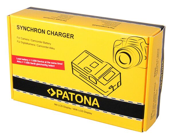 Patona Synchron USB Ladegerät für Panasonic  DMWBCL7E
