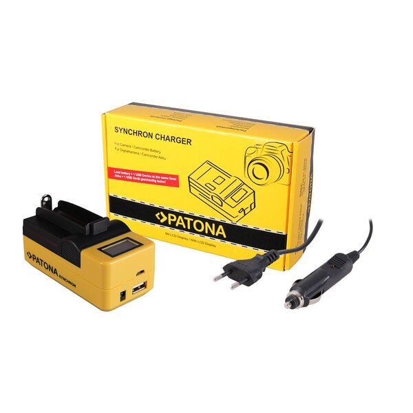 Patona Synchron USB Ladegerät für 18650 Zelle ICR18650-26F INR18650F1L NCR18650B US18650VTC5 US18650VTC6L 