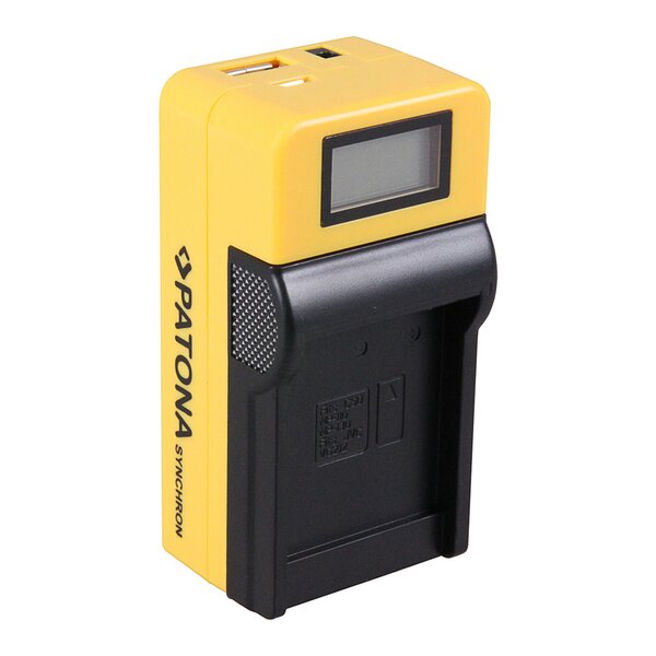 Patona Synchron USB Ladegerät für Casio NP110 NP130 NP-130 with LCD 