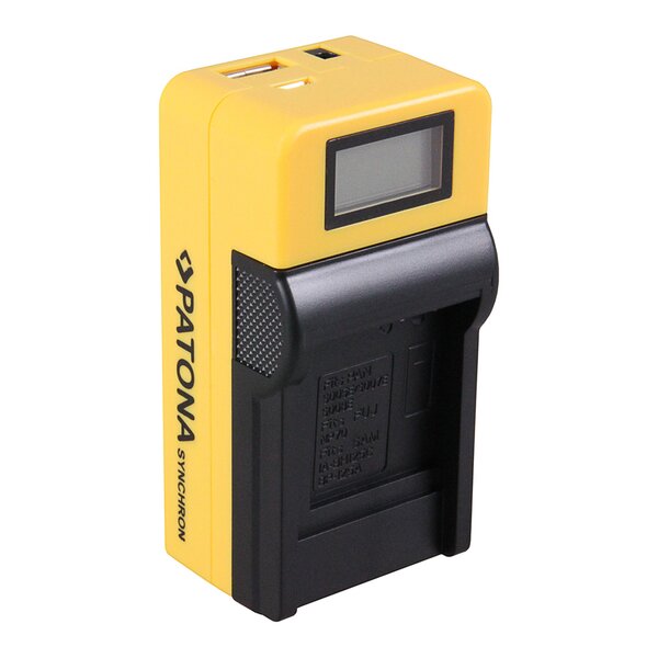 Patona Synchron USB Ladegerät für Casio NP70 NP-70 with LCD 