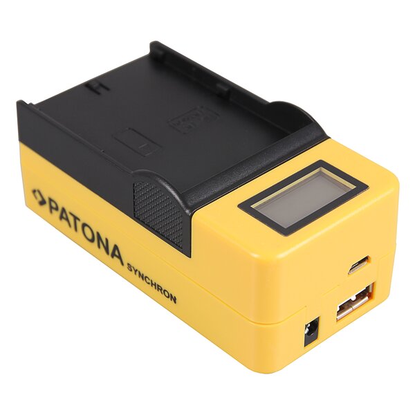 Patona Synchron USB Ladegerät für JVC SSL-75 SSL-JVC50 SSL-JVC75 HM600 HM650 with LCD 