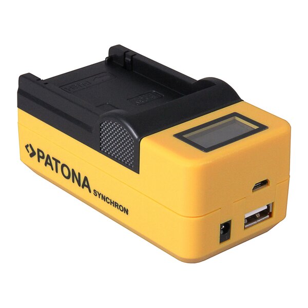 Patona Synchron USB Ladegerät für Kodak Klic8000 Klic-8000 with LCD 