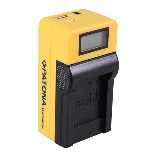 Patona Synchron USB Ladegerät für Olympus  LI70B LI-70B with LCD