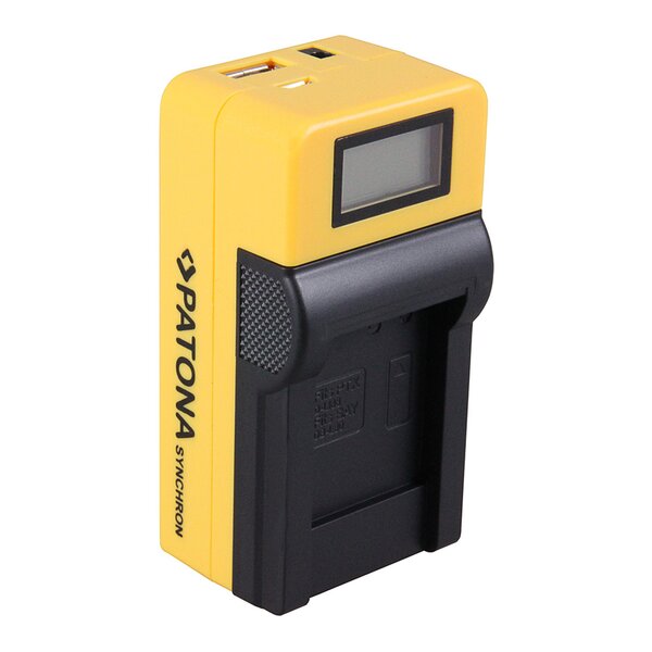 Patona Synchron USB Ladegerät für Pentax  D-Li88 with LCD