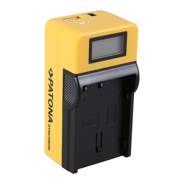 Patona Synchron USB Ladegerät für Pentax  D-Li90 with LCD
