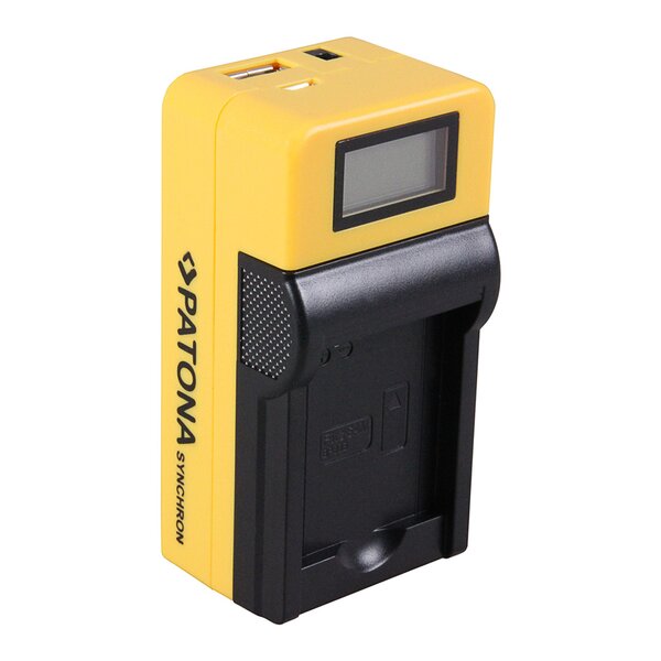 Patona Synchron USB Ladegerät für Samsung BP88B BP-88B with LCD 