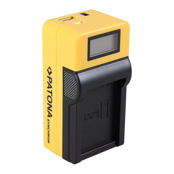 Patona Synchron USB Ladegerät für Samsung BP90A IABP90A with LCD 