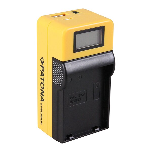 Patona Synchron USB Ladegerät für Samsung BP1900 BP-1900 with LCD 