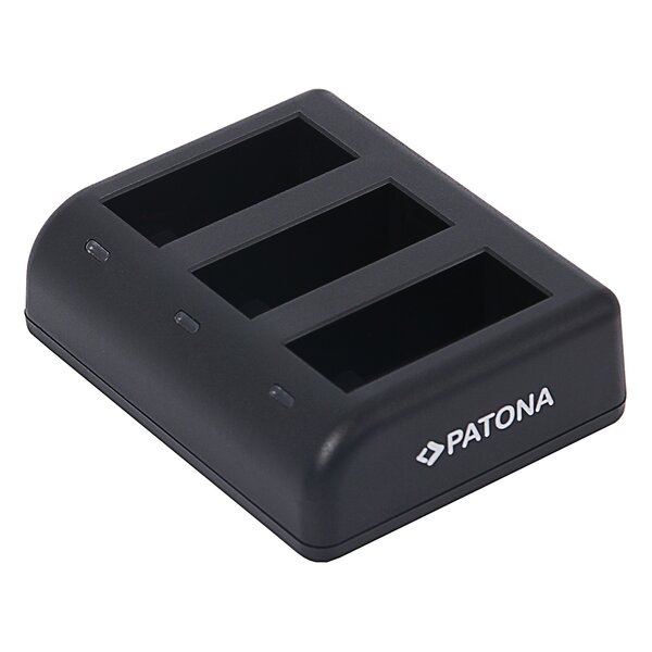 Patona Tripple Ladegerät für GoPro Hero 9 Hero 10 Hero 11 