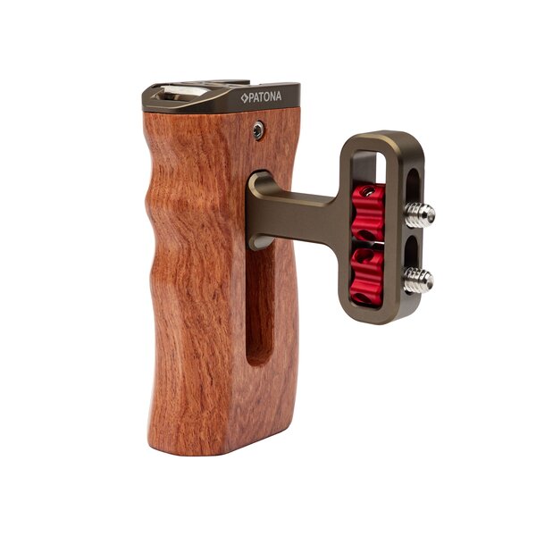 Patona Universal-Handgriff für Kamerakäfige (Birnbaum Holz) 