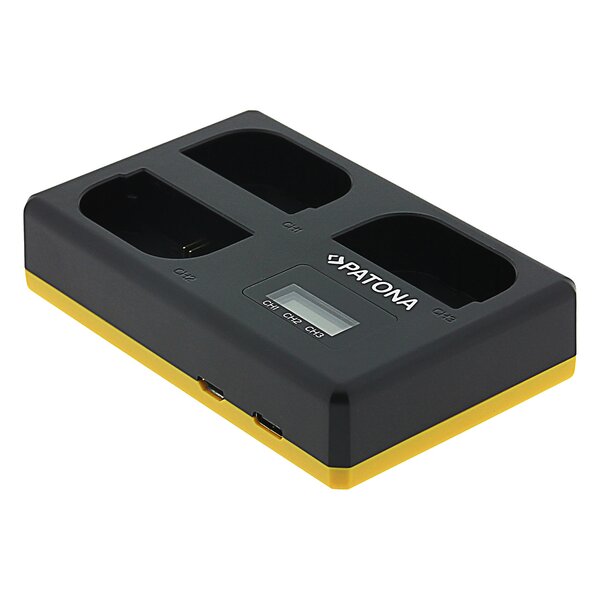 Patona USB Triple Ladegerät für Canon  LP-E6