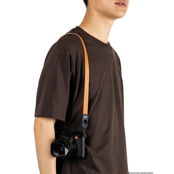 Peak Design Form Leather Camera Strap  Amber Neck