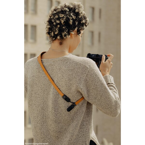 Peak Design Form Leather Camera Strap  Amber Short