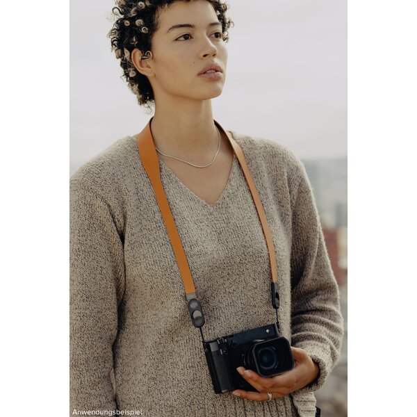 Peak Design Form Leather Camera Strap  Amber Short