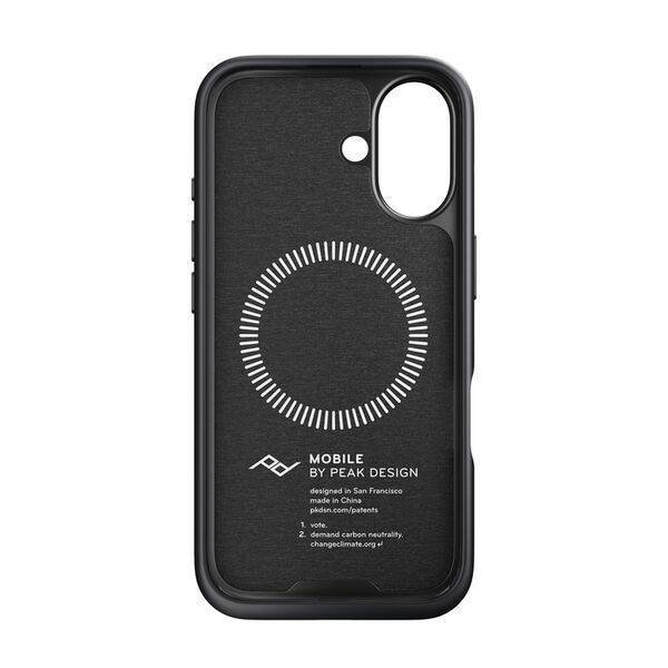 Peak Design Mobile Everyday Magnet Case für Apple iPhone 16  Charcoal