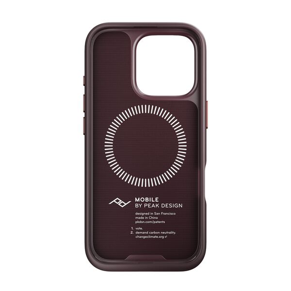 Peak Design Mobile Everyday Magnet Case für Apple iPhone 16 Pro  Eclipse mit Fingerschlaufe