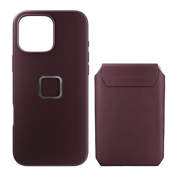 Peak Design Mobile Everyday Case für iPhone 16 Pro Max + Wallet Slim  Eclipse ohne Fingerschlaufe